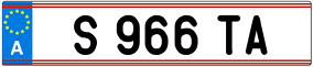 Trailer License Plate